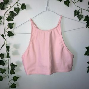 ❌SOLD - Pink high-neck swim top!